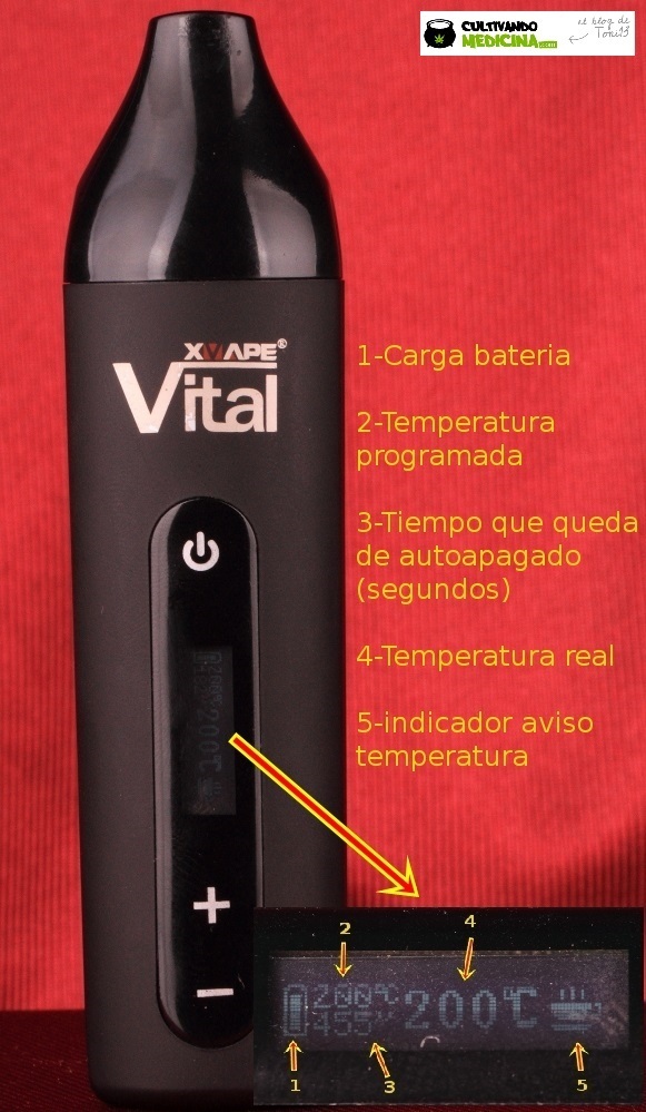 Vaporizador herbal portátil VITAL XVAPE