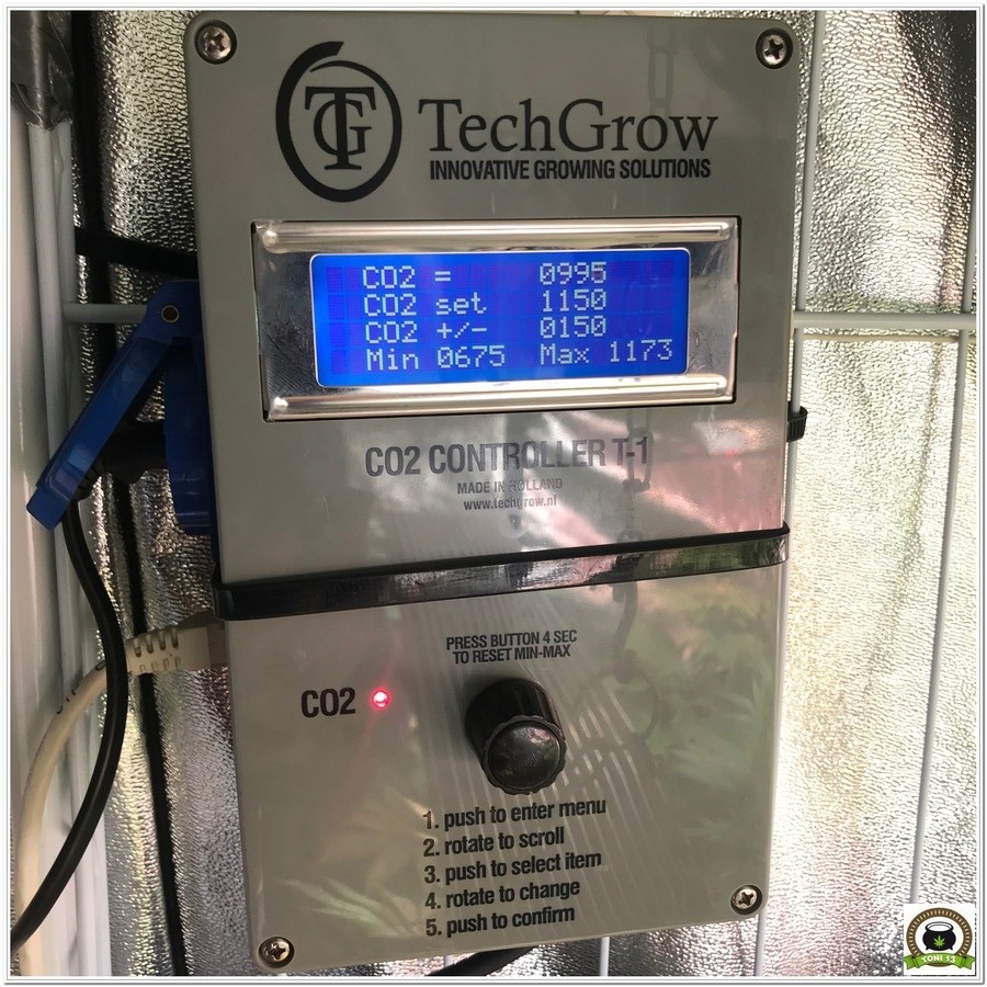 generador co2 techgrow cultivo marihuana LEC