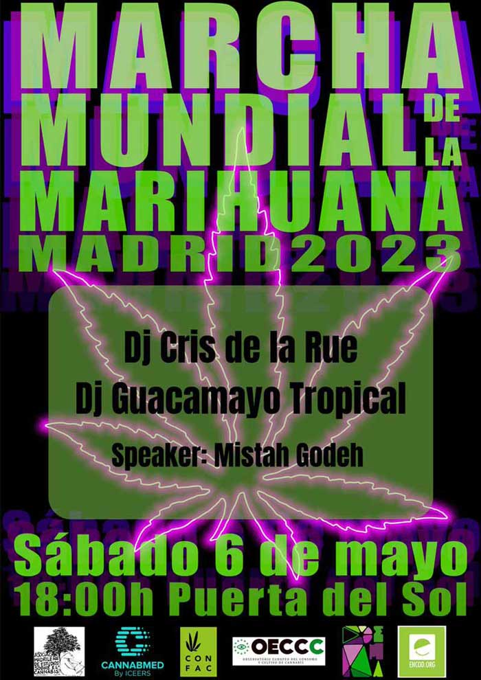 marcha mundial marihuana madrid 2023